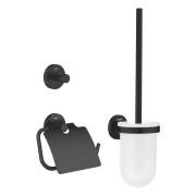 Набор аксессуаров для ванной комнаты Grohe QuickFix Start 3 в 1 черный матовый 412042430