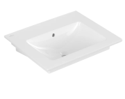 Раковина Villeroy & Boch Venticello 60х50 см с переливом санитарная керамика CeramicPlus каменный белый 412462RW