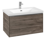 Тумба под раковину Villeroy & Boch Subway 3.0 77,2х42,9 см ДСП/алюминий дуб каменный C57300RK