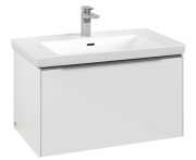 Тумба под раковину Villeroy & Boch Subway 3.0 77,2х42,9 см ДСП/алюминий белый бриллиант C57300VE