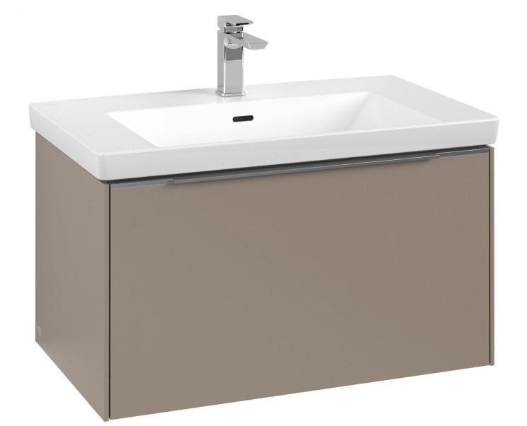 Тумба под раковину Villeroy & Boch Subway 3.0 77,2х42,9 см ДСП/алюминий тауп C57300VM