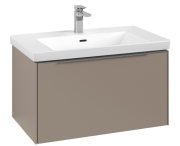 Тумба под раковину Villeroy & Boch Subway 3.0 77,2х42,9 см ДСП/алюминий тауп C57300VM