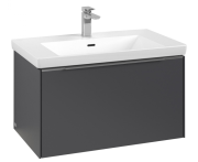 Тумба под раковину Villeroy & Boch Subway 3.0 77,2х42,9 см ДСП/алюминий графит C57300VR