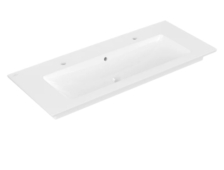 Раковина Villeroy & Boch Venticello 120х50 см с переливом санитарная керамика CeramicPlus каменный белый 4104CKRW