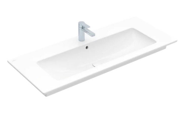 Раковина Villeroy & Boch Venticello 120х50 см с переливом санитарная керамика CeramicPlus альпийский белый 4104CLR1