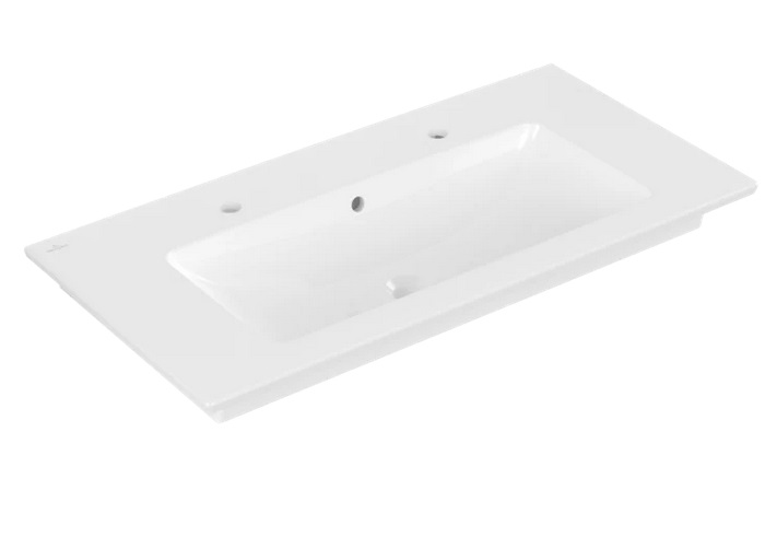 Раковина Villeroy & Boch Venticello 100х50 см с переливом санитарная керамика CeramicPlus каменный белый 4104AKRW