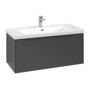 Тумба під раковину Villeroy & Boch Subway 3.0 97,3х42,9 см ДСП/алюміній графіт/монохром C56902VR