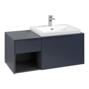 Тумба под раковину Villeroy & Boch Subway 3.0 100х42,3 см ДСП/алюминий морской синий/монохром C57102VQ