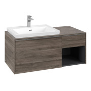 Тумба под раковину Villeroy & Boch Subway 3.0 100х42,3 см ДСП/алюминий дуб каменный C57200RK