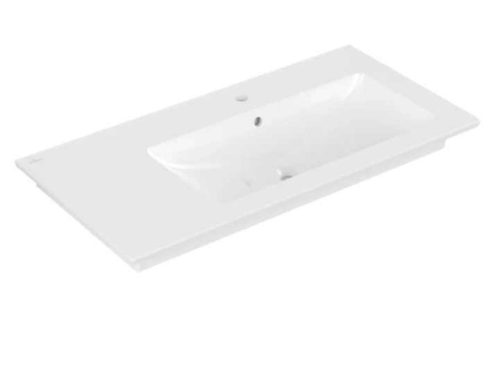 Раковина Villeroy & Boch Venticello 100х50 см чаша справа санитарная керамика CeramicPlus альпийский белый 4134R1R1