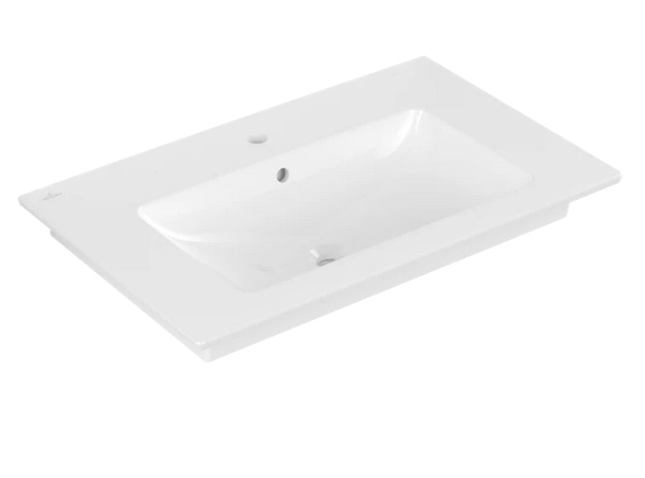 Раковина Villeroy & Boch Venticello 80х50 см с переливом санитарная керамика CeramicPlus альпийский белый 41048LR1