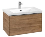 Тумба под раковину Villeroy & Boch Subway 3.0 77,2х42,9 см ДСП/алюминий дуб канзас C57300RH