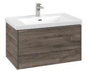 Тумба под раковину Villeroy & Boch Subway 3.0 77,2х42,9 см ДСП/алюминий дуб каменный C57300RK