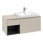 Тумба под раковину Villeroy & Boch Subway 3.0 100х42,3 см ДСП/алюминий серый кашемир C57100VN