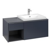 Тумба под раковину Villeroy & Boch Subway 3.0 100х42,3 см ДСП/алюминий морской синий C57100VQ