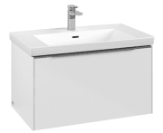 Тумба под раковину Villeroy & Boch Subway 3.0 77,2х42,9 см ДСП/алюминий белый бриллиант C57300VE