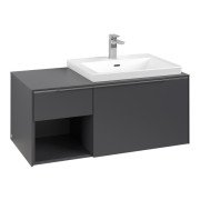 Тумба под раковину Villeroy & Boch Subway 3.0 100х42,3 см ДСП/алюминий графит C57100VR