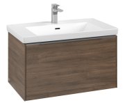 Тумба під раковину Villeroy & Boch Subway 3.0 77,2х42,9 см ДСП/алюміній дуб аризона C57300VH