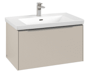 Тумба под раковину Villeroy & Boch Subway 3.0 77,2х42,9 см ДСП/алюминий серый кашемир C57300VN