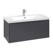 Тумба под раковину Villeroy & Boch Subway 3.0 97,3х42,9 см ДСП/алюминий графит/монохром C56902VR