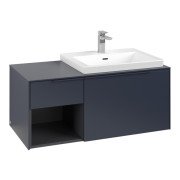 Тумба под раковину Villeroy & Boch Subway 3.0 100х42,3 см ДСП/алюминий морской синий/монохром C57102VQ