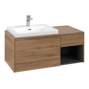 Тумба под раковину Villeroy & Boch Subway 3.0 100х42,3 см ДСП/алюминий дуб канзас C57200RH