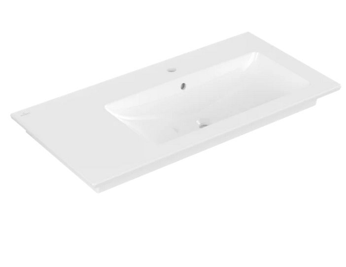 Раковина Villeroy&Boch Venticello 100х50 см чаша праворуч санітарна кераміка CeramicPlus кам'яний білий 4134R1RW