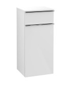 Шкафчик для ванной Villeroy & Boch Venticello 40,4х37,2 см петли слева МДФ глянцевый белый/ручка хром A95001DH