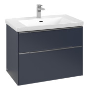 Тумба под раковину Villeroy & Boch Subway 3.0 77,2х57,6 см ДСП/алюминий морской синий C57400VQ