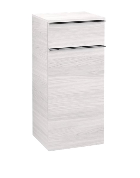 Шкафчик для ванной Villeroy & Boch Venticello 40,4х37,2 см петли слева ДСП/МДФ белое дерево/ручка хром A95001E8