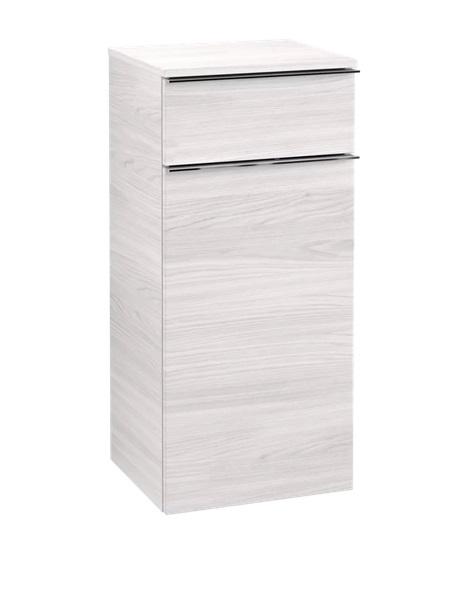 Шкафчик для ванной Villeroy & Boch Venticello 40,4х37,2 см петли слева ДСП/МДФ белое дерево/ручка хром A95001E8