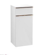 Шкафчик для ванной Villeroy & Boch Venticello 40,4х37,2 см петли слева МДФ глянцевый белый/ручка медь A95005DH