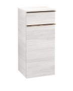 Шафка для ванної Villeroy & Boch Venticello 40,4х37,2 см петлі зліва ДСП/МДФ біле дерево/ручка мідь A95005E8