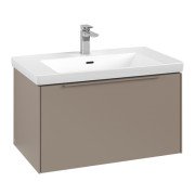 Тумба под раковину Villeroy & Boch Subway 3.0 77,2х42,9 см ДСП/алюминий тауп/монохром C57302VM