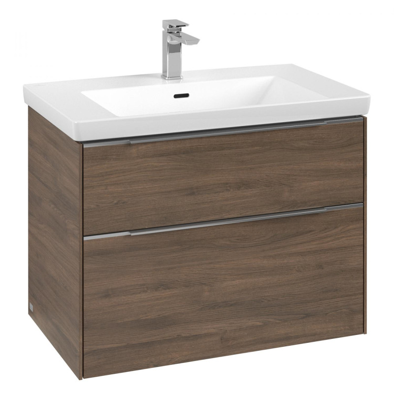 Тумба под раковину Villeroy & Boch Subway 3.0 77,2х57,6 см ДСП/алюминий дуб аризона C57400VH