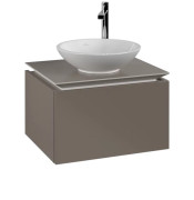 Тумба під раковину Villeroy&Boch Legato 60х50 см ДСП трюфель сірий B56700VG