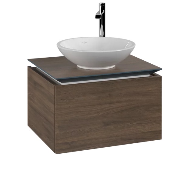 Тумба под раковину Villeroy & Boch Legato 60х50 см ДСП дуб аризона B56700VH