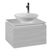 Тумба під раковину Villeroy&Boch Legato 60х50 см ДСП біле дерево B56700E8