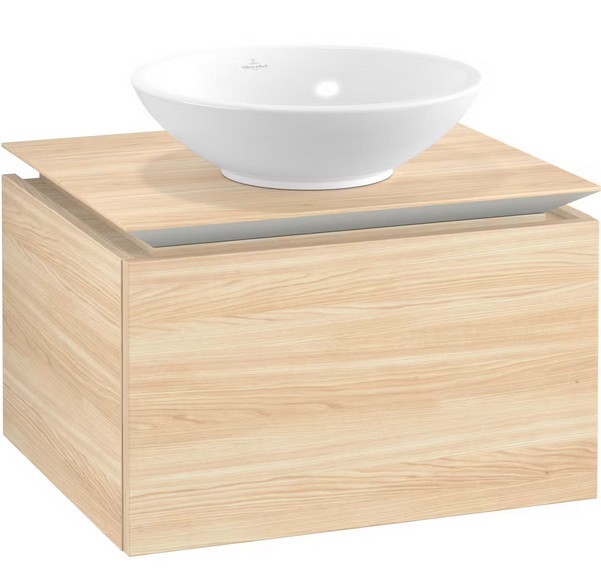 Тумба під раковину Villeroy&Boch Legato 60х50 см ДСП друкарський в'яз B56700PN