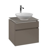 Тумба под раковину Villeroy & Boch Legato 60х50 см ДСП трюфель серый B56800VG