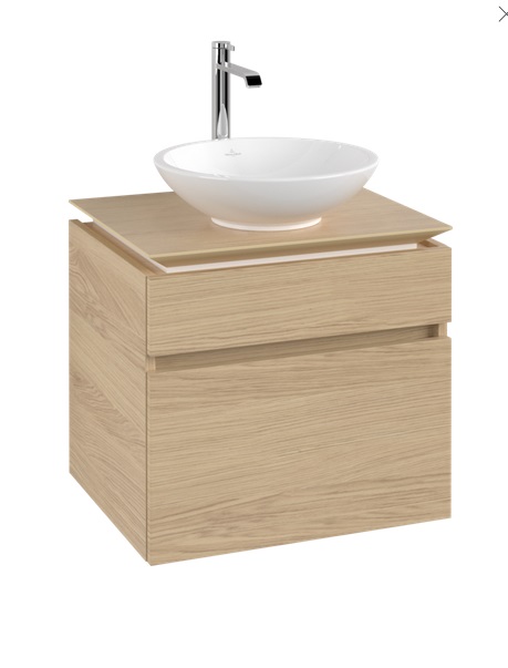 Тумба под раковину Villeroy & Boch Legato 60х50 см ДСП северный дуб B56800VJ