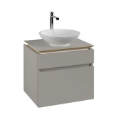 Тумба под раковину Villeroy & Boch Legato 60х50 см ДСП мягкий серый B56800VK