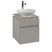 Тумба под раковину Villeroy & Boch Legato 45х50 см ДСП мягкий серый B56600VK