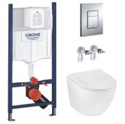 Система инсталляции Grohe Solido Even 4 в 1 с клавишей унитазом Kroner Harz и крышкой 3884966KH493736