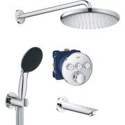 Душевая система скрытого монтажа Grohe QuickFix Grohtherm SmartControl с Vitalio Start 250 хром UA202802R3
