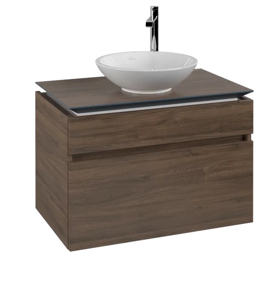 Тумба под раковину Villeroy & Boch Legato 80х50 см ДСП дуб аризона B57000VH