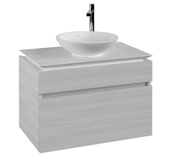 Тумба под раковину Villeroy & Boch Legato 80х50 см ДСП белое дерево B57000E8