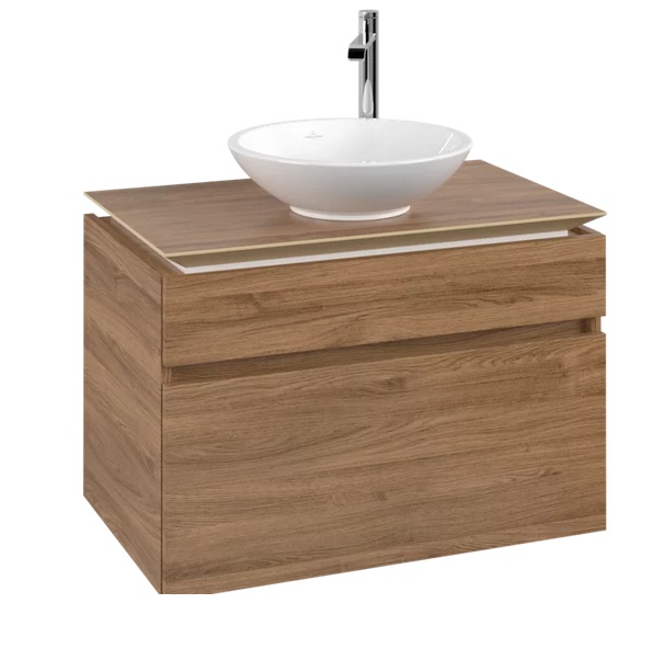 Тумба под раковину Villeroy & Boch Legato 80х50 см ДСП дуб канзас B57000RH