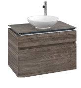 Тумба під раковину Villeroy & Boch Legato 80х50 см ДСП кам'яний дуб B57000RK