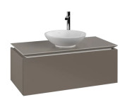 Тумба під раковину Villeroy & Boch Legato 100х50 см ДСП сірий трюфель B57100VG